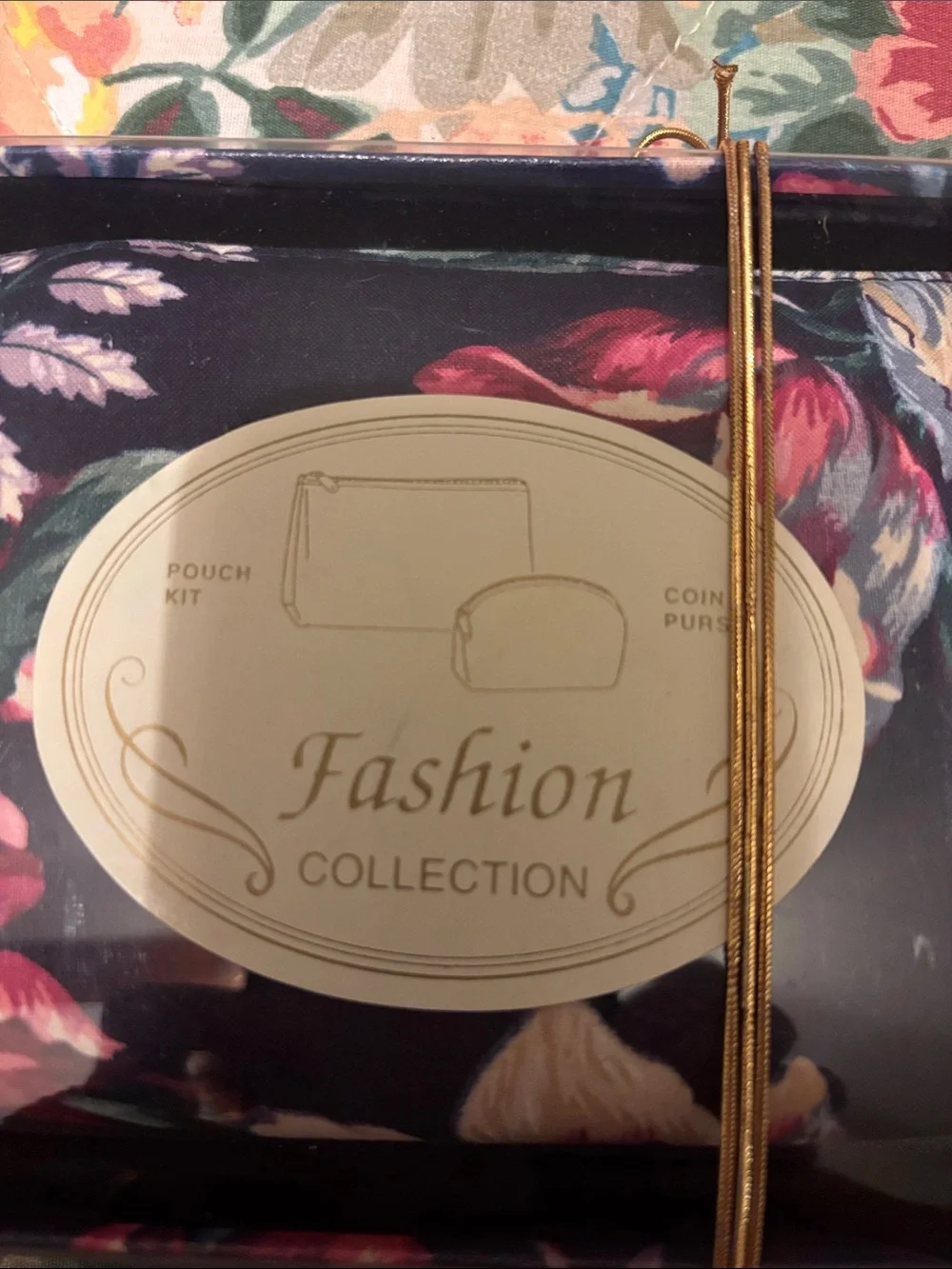 Floral Women’s Cosmetic Bags-Black & Pink Floral